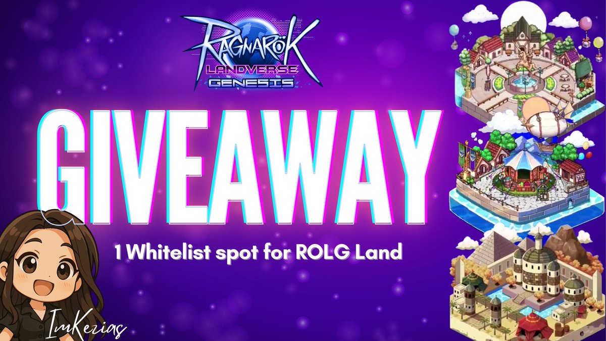 ZM everyone!
I got an extra WL spot for ROLG Land Mint by <a href="/ROL_Genesis/">Ragnarok Landverse: Genesis</a> Genesis on the <a href="/Ronin_Network/">Ronin</a>, and I want to give it to the followers that have been supporting me all along. 

So here’s a quick Flash Giveaway, 1 WL spot up for grabs!
1️⃣ Follow <a href="/ROL_Genesis/">Ragnarok Landverse: Genesis</a> and <a href="/ImKezias_k/">Kezias I Kei | Z ⚡️</a>