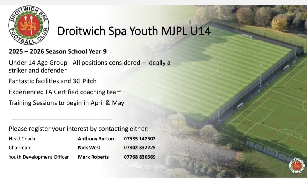Our current U13’s MJPL side are looking for new players ready for U14’s next season. Please get in touch if interested.

#SupportLocalFootball
#thefutureisbright 
#UTS 🔴⚫️
