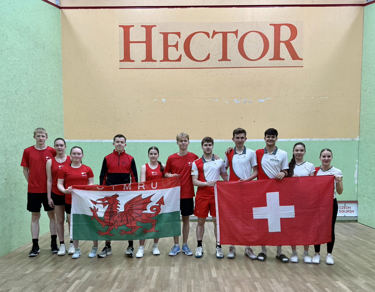 Sally Davis (@sallyellendavis) on Twitter photo Wales v Switzerland in the under 19’s teams group stage. Good luck Wales 🏴 <a href="/sqwales/">🏴 SQUASH WALES</a> Wales v Switzerland in the under 19’s teams group stage. Good luck Wales 🏴 <a href="/sqwales/">🏴 SQUASH WALES</a>