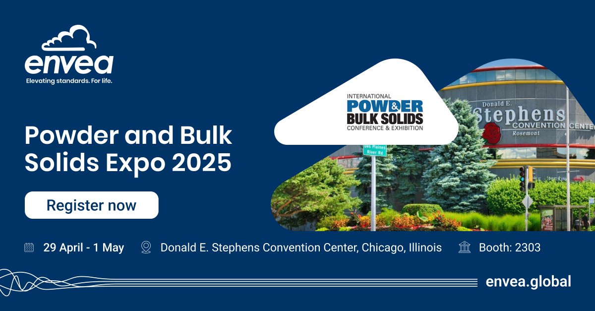 Are you attending International Powder &amp; Bulk Solids 2025?

CAI ENVEA Group is an official exhibitor! Use our promo code INVITE285084 for 20% off conference pass + a free expo pass

When: April 29-May 1
Where: Donald E. Stephens Convention Center, US

xpressreg.net/register/IPBS0…