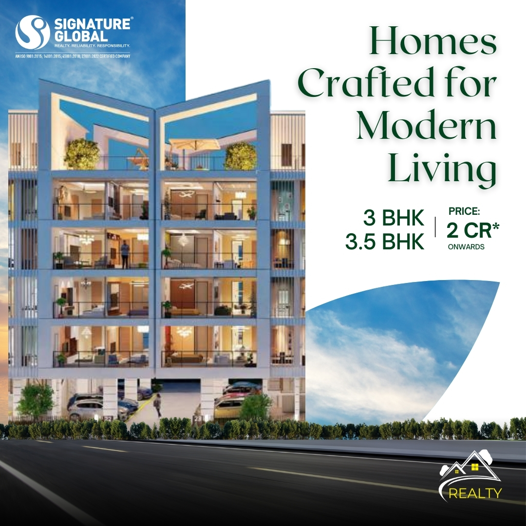 aasrealty's tweet photo. 🏢 Premium 3 &amp; 3.5 BHK homes from ₹2 CR*
Modern design ✔️ Prime location ✔️ Lifestyle upgrade ✔️

Book your dream space with AAS Realty today!

#SignatureGlobal #ModernLiving #GurgaonHomes #AASRealty #LuxuryApartments https://t.co/oiXWcHXgRh