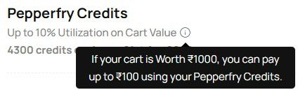 prabhataroraa's tweet photo. @Pepperfry @PepperfryC is fooling customers by giving cashback credits. Their policy says these credits can be redeemed for 10% of the cart value max up to 5k. It is nowhere documented (confrmd by CC) that every product has a cap for redemption. The customer is in dark and fooled https://t.co/3YPYhq1ygc