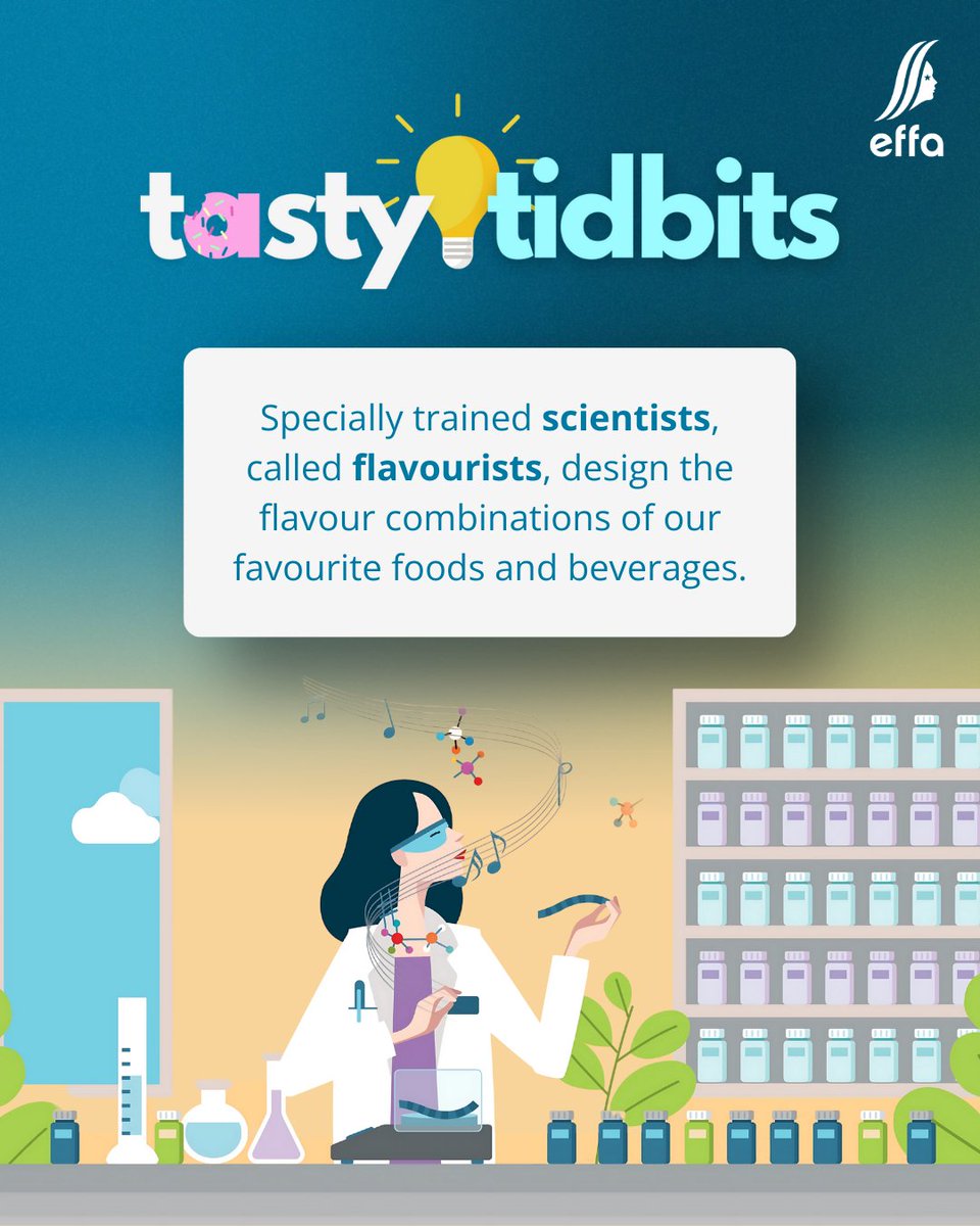 🧪👃 Ever wondered who creates the flavours you love? Flavourists—experts in taste—mix science, creativity &amp; passion to craft the flavours behind your favourite foods! 🎂🍓🥤Discover more in our video! ▶️ Taste the joy in every bite!
#Flavour #EFFA #TasteMatters