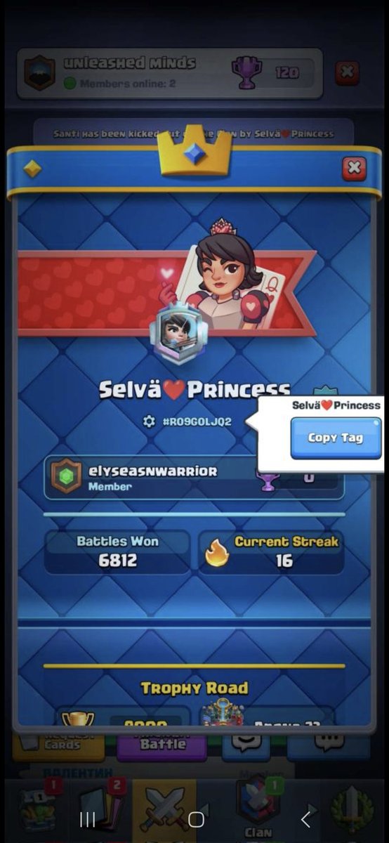Hey guys I really need help on what happened I have been building my clan give out so much effort and time just for someone like that to finsh it all off.....pls report him ,#R09G0LJQ2 any help would amazing 💙