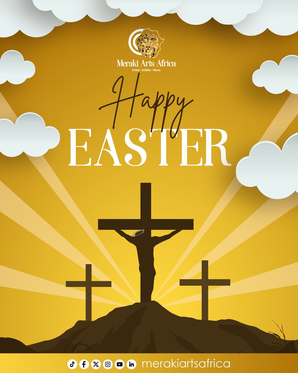 ✝🕊 Happy Easter from Meraki Arts Africa! 🎭
This season reminds us of Christ’s love, sacrifice, and the power of renewal.
May your heart be filled with peace, joy, and strength to uplift and create.

Wishing you a blessed Easter! 🙏🏾🌸
#merakiartsafrica #Easter2025 #stayblessed