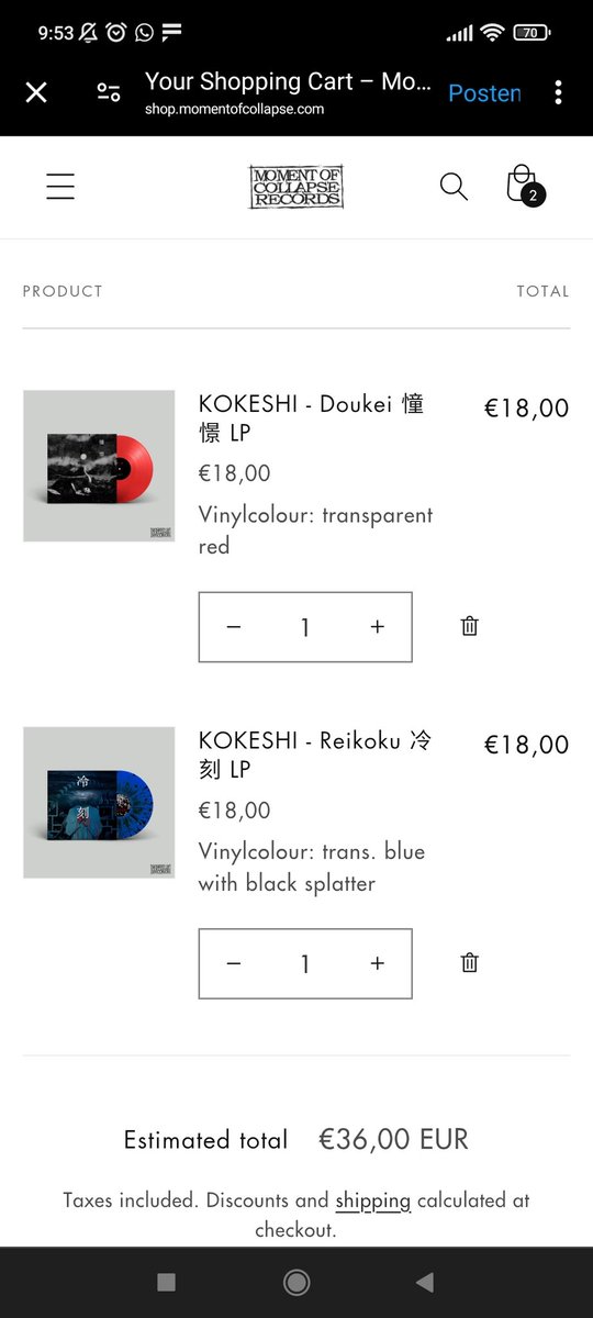 Sitzriese's tweet image. Do not miss out on these LP's! 🔥⚫

@kokeshi_jpn #blackgaze #metal #japaneseband