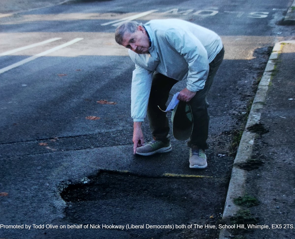 EEELibDems's tweet photo. Nick Hookway is @LibDems candidate for #Exmouth #Littleham & #BudleighSalterton division.
The @LibDems priorities:
🔸Ending Devon's pothole chaos
🔸Fixing adult and children's care services
🔸Fighting for fair funding for our vital local services
🔸Ending Tory wasteful spending https://t.co/E6YQNeXDvA