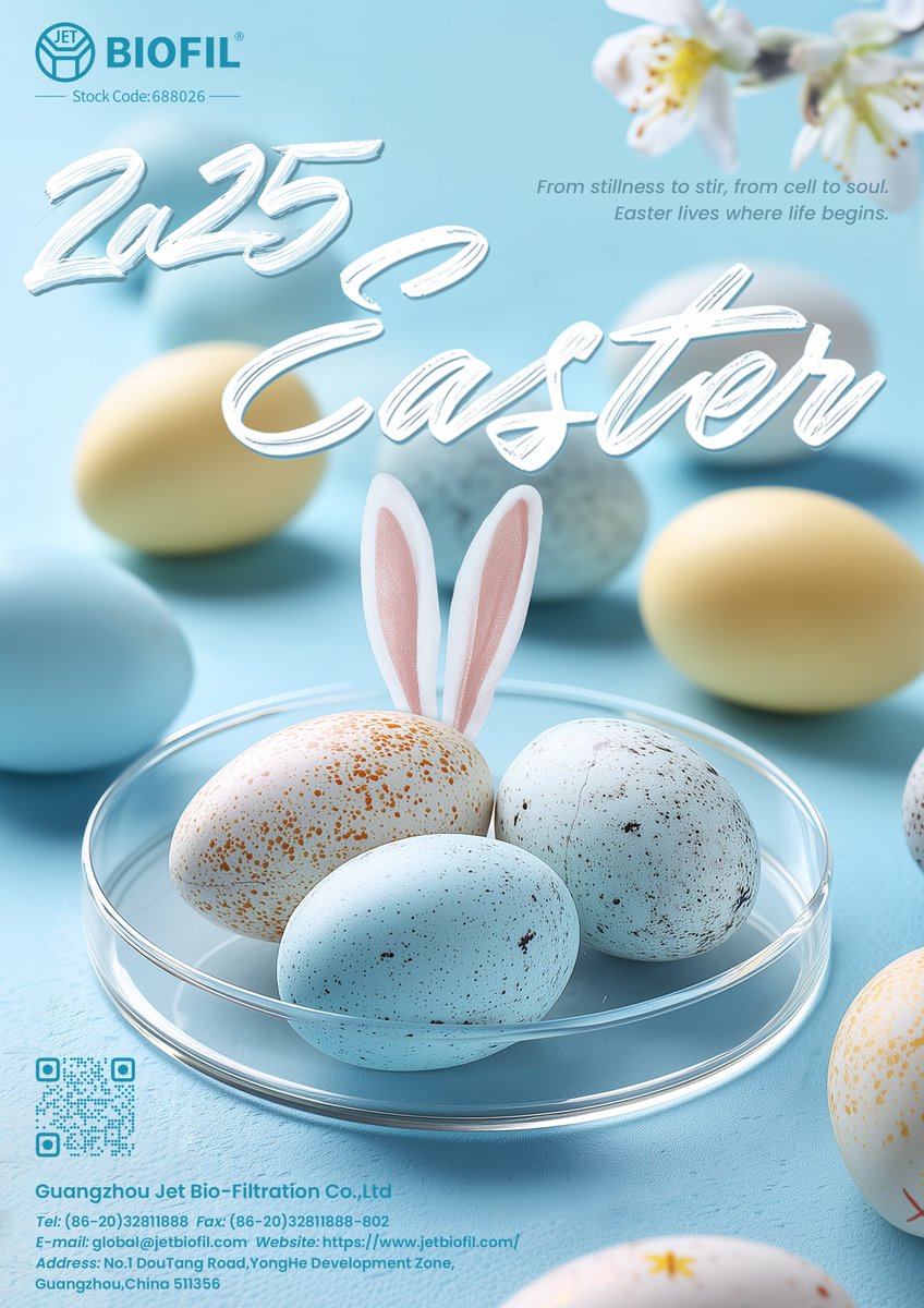 JETBiofil's tweet photo. 🐰💐🥚🎁

#HappyEaster #SpringVibes #Easter2025 #JetBiofil #BloomWithSpring #LabSupplies #ScienceInspiration #BiotechLife #EasterJoy #LifeScience https://t.co/SmnHtOSXzx