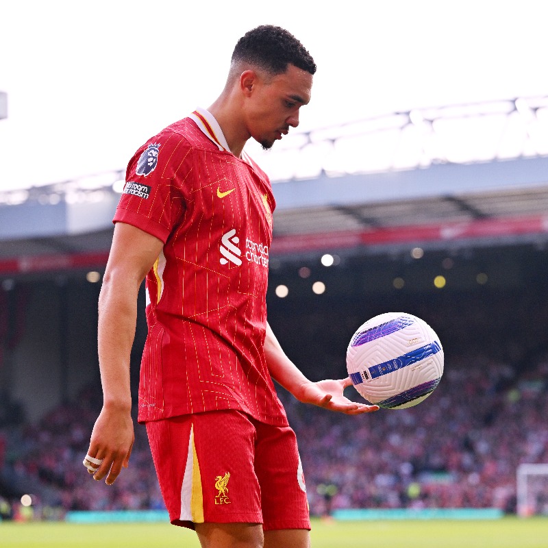 LFC's tweet photo. Trent Alexander-Arnold is nearing a return to full fitness and could be part of the squad at Leicester City this weekend 🔴