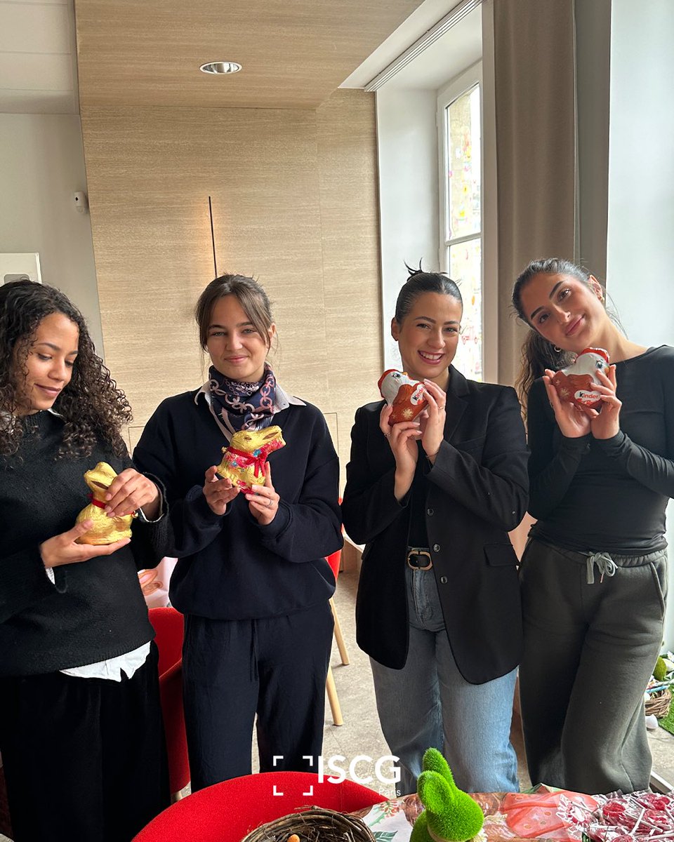 iscg_paris's tweet photo. Du chocolat, des sourires et un bon moment partagé !
🐰🍫📸
 
#ISCGParis #Pâques2025 #JoyeusesPâques https://t.co/ziG5lsCTtX