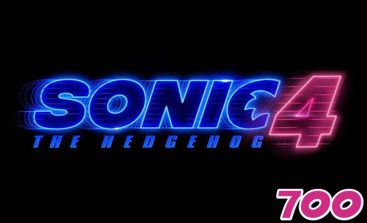 700 days until the #SonicMovie4 hits theaters.