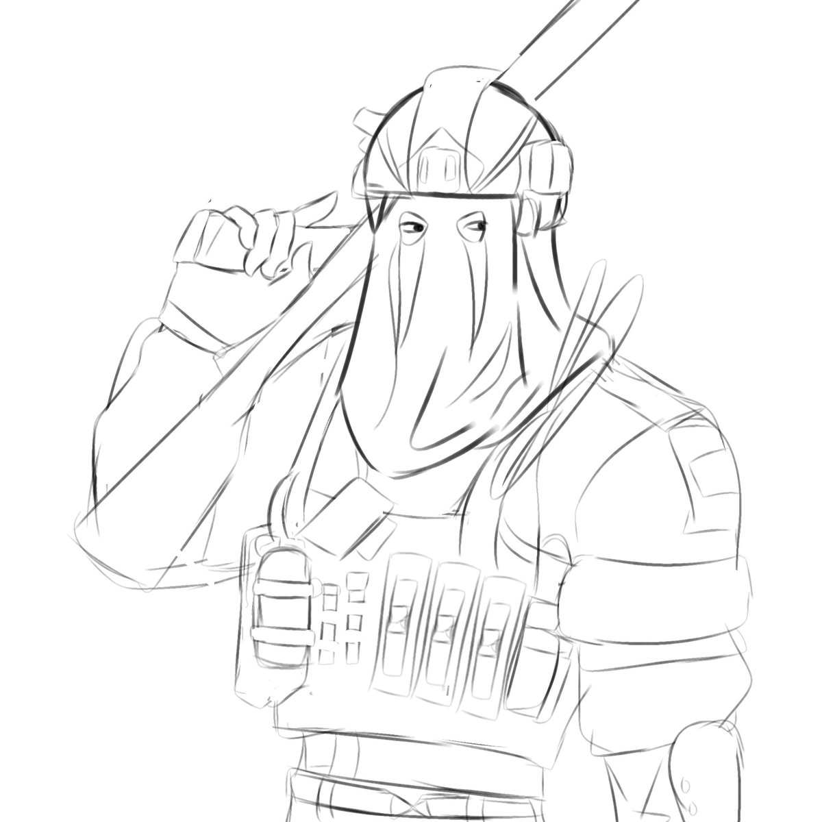 MaeMaeCattd's tweet photo. Konig cod sketch 
#Konig #CallofDuty #callofdutyfanart https://t.co/lOHpku1j5G