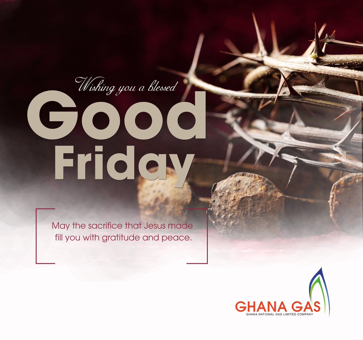 GNGCOfficial's tweet image. On this Good Friday, we reflect on the  sacrifice of Jesus Christ.  May His message of love, compassion, and forgiveness continue to inspire and guide us all.

#GoodFriday
#GhanaGas
#Faith 
#Compassion
 #Love