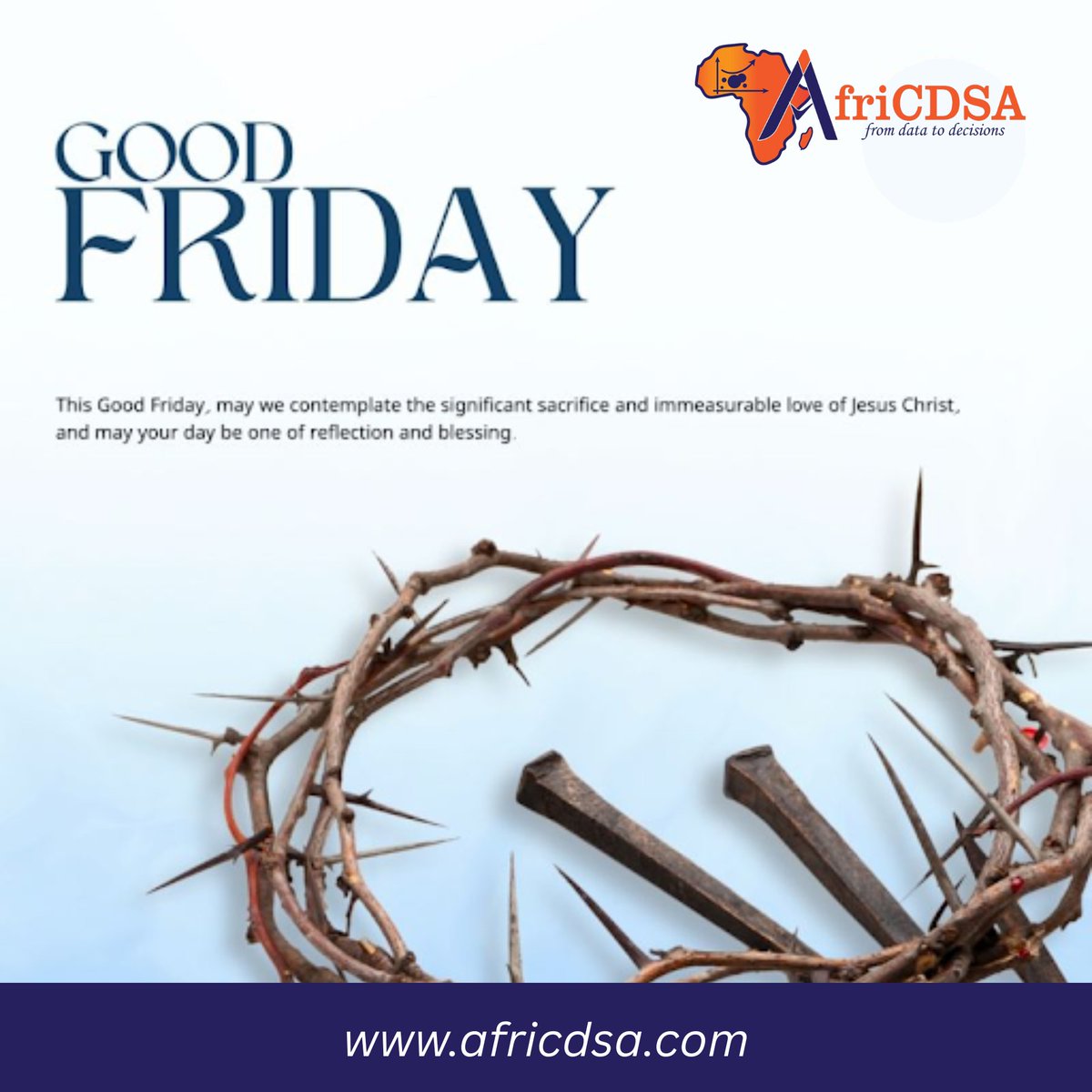 afri_cdsa's tweet image. This Good Friday reminds us of the strength in sacrifice and the power of purpose.
May your day be filled with reflection, gratitude, and renewed hope.

#GoodFriday #CorporateFaith #AfriCDSA #PurposeDriven