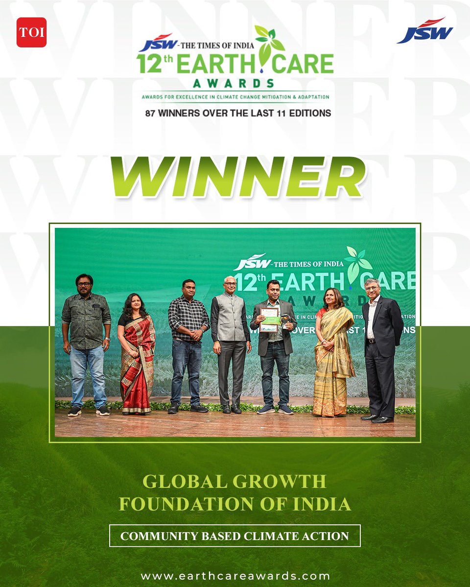 Earth Care Awards (@earthcareawards) on Twitter photo The 12th <a href="/EarthCareAwards/">Earth Care Awards</a> honours Global Growth Foundation of India under the category Community-Based Climate Action for their transformative initiative, ‘Sustainable Fish Farming for Climate Resilience in Coal-Affected Areas’ in Dhanbad. <a href="/timesofindia/">The Times Of India</a> The 12th <a href="/EarthCareAwards/">Earth Care Awards</a> honours Global Growth Foundation of India under the category Community-Based Climate Action for their transformative initiative, ‘Sustainable Fish Farming for Climate Resilience in Coal-Affected Areas’ in Dhanbad. <a href="/timesofindia/">The Times Of India</a>