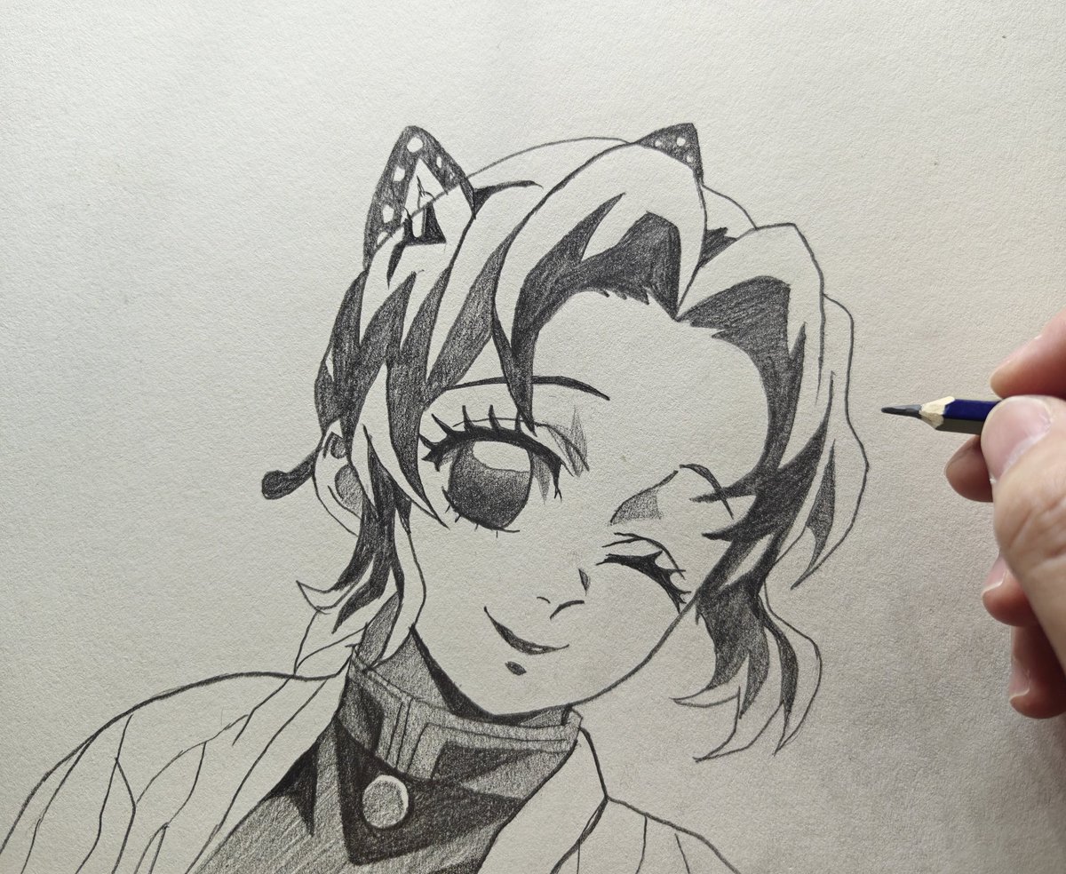 HBakeche's tweet photo. ✨Shinobu Kocho Fanart ✨
🦋 Graceful. 🗡️ Deadly. 🌸 Beautiful.

▶️ Watch the full drawing process on YouTube:
https://t.co/9DrkXU3CkN

#ShinobuKocho #DemonSlayer #KimetsuNoYaiba #AnimeArt #FanArt #Drawing #ArtVideo #InsectHashira #ButterflyHashira #AnimeDrawing https://t.co/0qBaFnQXGX