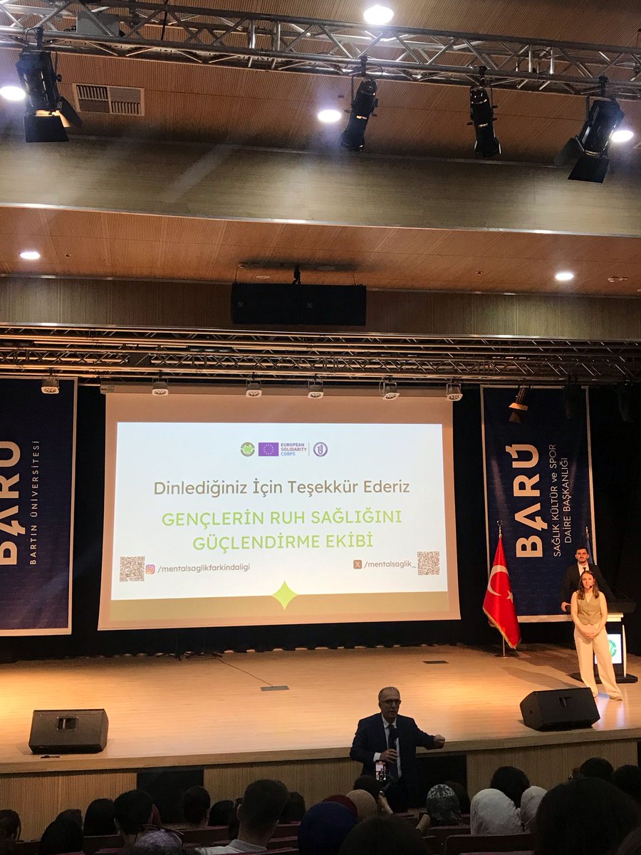 Bölüm hocalarımızdan Dr. Öğr. Üyesi Gürkan ELÇİ, Arş. Gör. Seyfettin YILMAZ, Arş. Gör. Aylin İLKAY UYSAL ESC30 projesi olarak kabul edilen "Mental Sağlık Farkındalığı" projesi açılışına katılım sağladı. <a href="/baruedutr/">Bartın Üniversitesi</a> <a href="/uzun_orhan/">ORHAN UZUN</a>