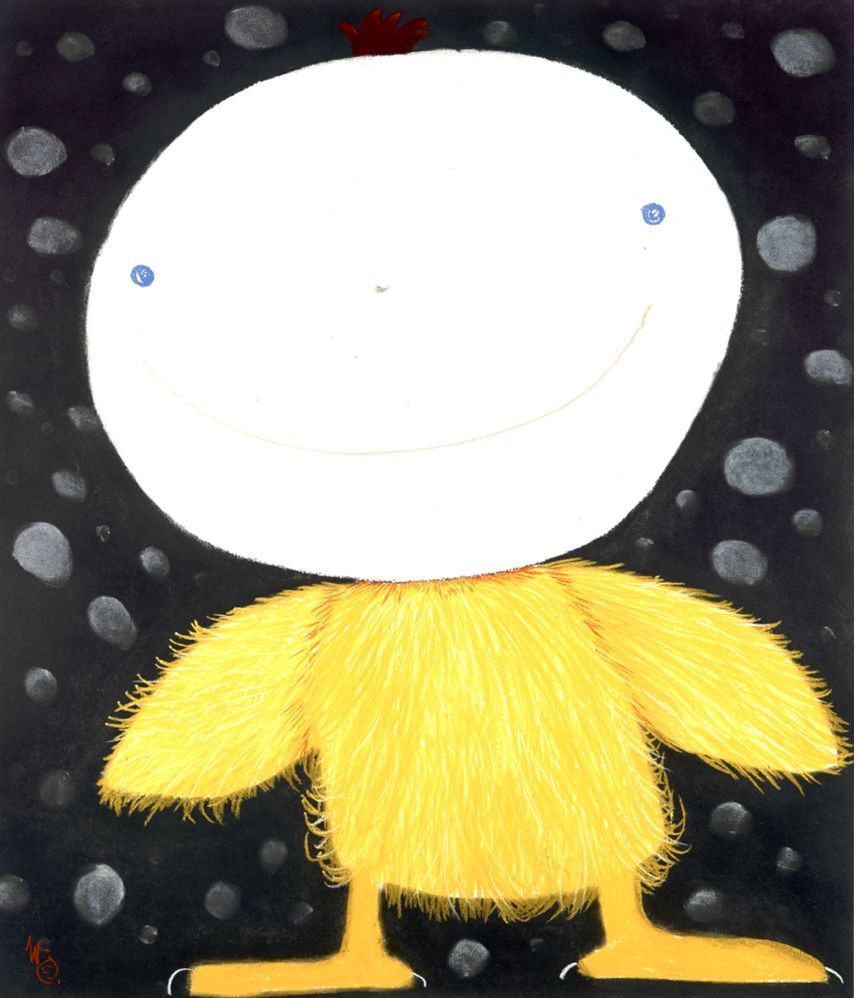 Easter weekend is the perfect excuse to share this classic! 🐣 😍 🐤 
.
"Chuck" by <a href="/artistmackenzie/">Mackenzie Thorpe</a>
.
#chuck #chick #easter #love #happy #child #life #joy #laugh #artist #artwork