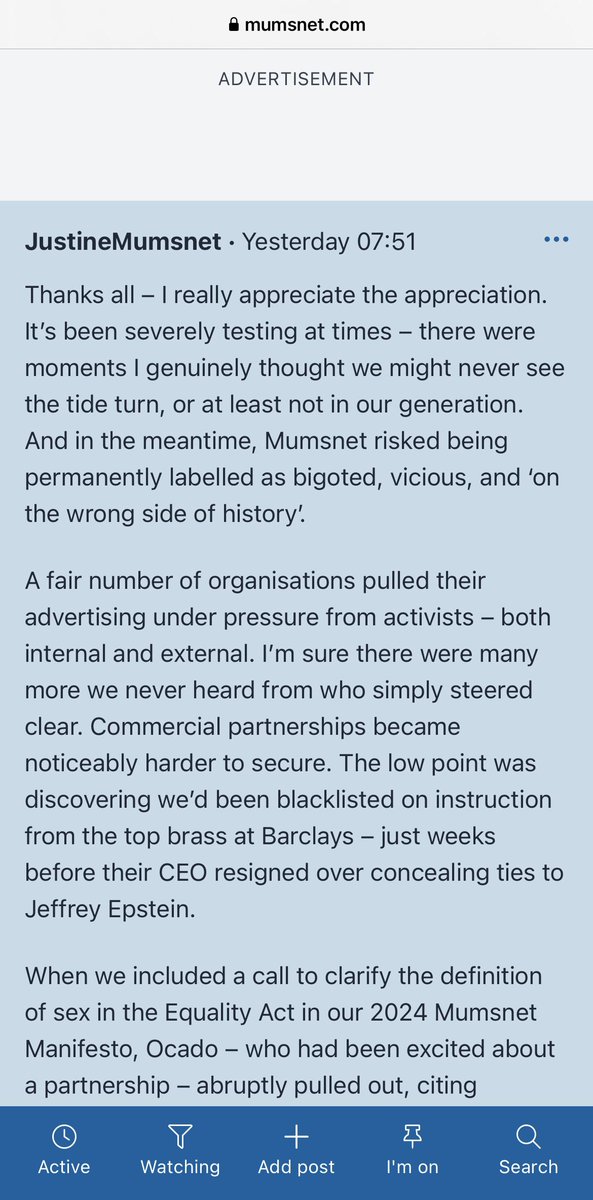 soniasodha's tweet photo. How grim to read about this misogyny from @Ocado who it seems can’t tolerate a position on women’s rights that reflects the Supreme Court’s view. I’ve never shopped with them and certainly don’t intend to start now after reading this from @MumsnetTowers founder https://t.co/kEnOEUt1GT