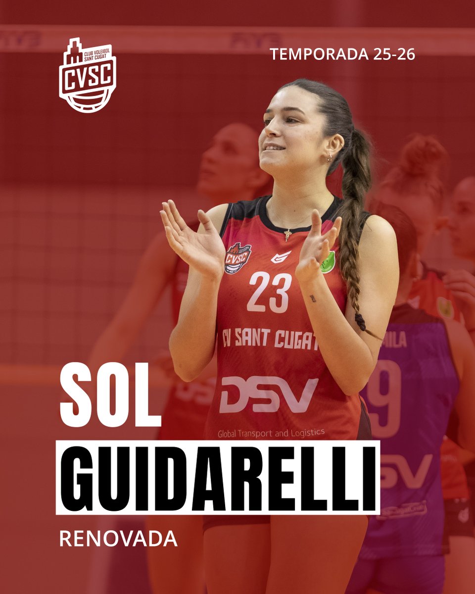 Sol Guidarelli continuarà defensant els nostres colors una temporada més! 

Amb intensitat, rigor i actitud positiva, s’ha consolidat com una peça clau de l’equip. Fiable, amb projecció i preparada per seguir sumant. Benvinguda, Sol! 🔴⚫