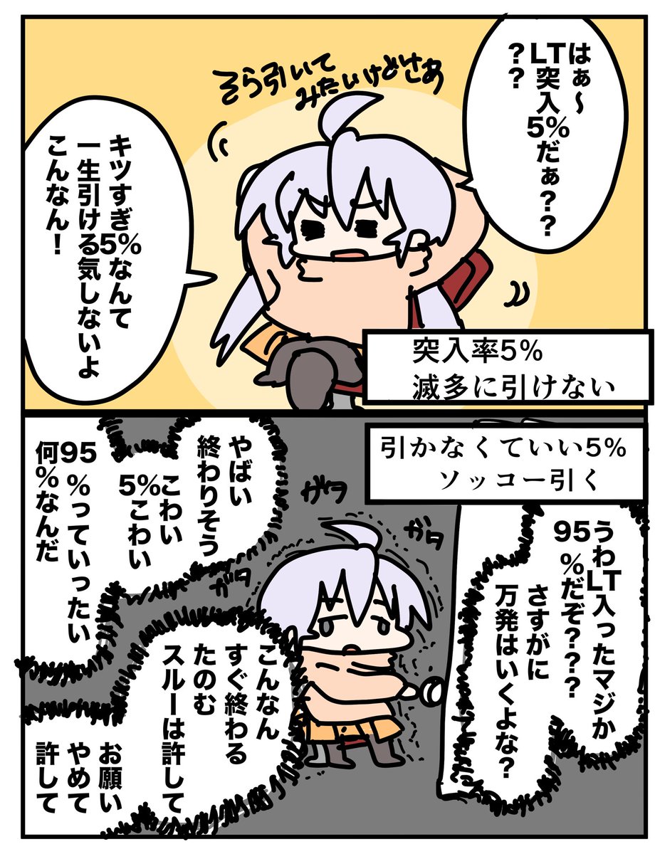 LT入れるのはめちゃくちゃ大変なのにどうして駆け抜けるのは簡単なんですか?? 