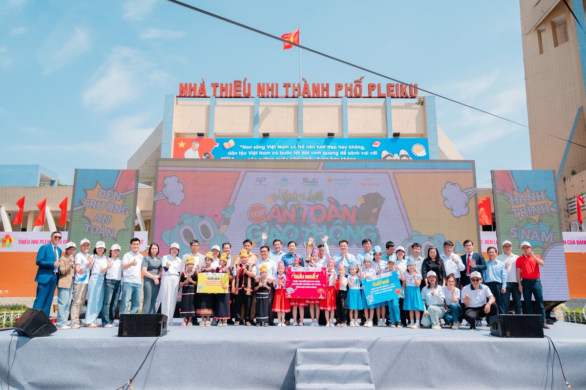 AIPFoundation's tweet photo. 🥳AIP Foundation Marks Five Years of Safe Steps Kids – Road Safety with First Interprovincial Road Safety Day for Students in Gia Lai, Vietnam
📌Read more here:
https://t.co/hVOmX7NZIG
#RoadSafety #CommitToLife #StreetsForLife https://t.co/lEVU5iH5QA