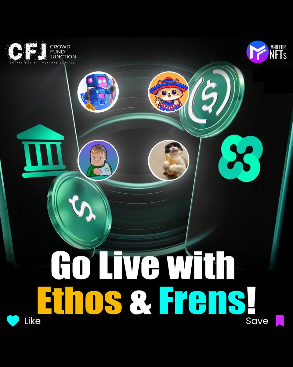 cfjcrypto's tweet photo. ❇️ Shill & Chill this Friday!
Join @Ethos_io & frens on April 18 at 12PM EST for alpha, vibes & maybe... prizes!
Guests:
@SandwichCatCoin | @Skid_on_Sol
@tidyonchain | @ponchoBASE
Tune in: https://t.co/TvdGveSnUi ✅
#ShillAndChill #CryptoSpaces #EthosLive https://t.co/ecyp2rRfEk