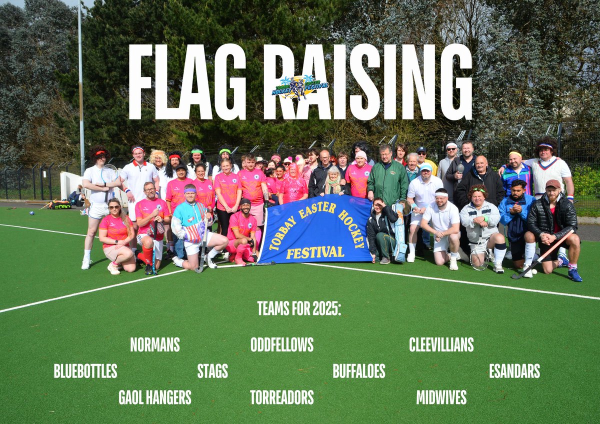 IT'S FLAG RAISING TIME

As per tradition (despite no flag pole for a second year) we will raise our Flag ahead of the opening games at Clennon Valley this morning as we welcome 10 teams down to our Festival for 2025