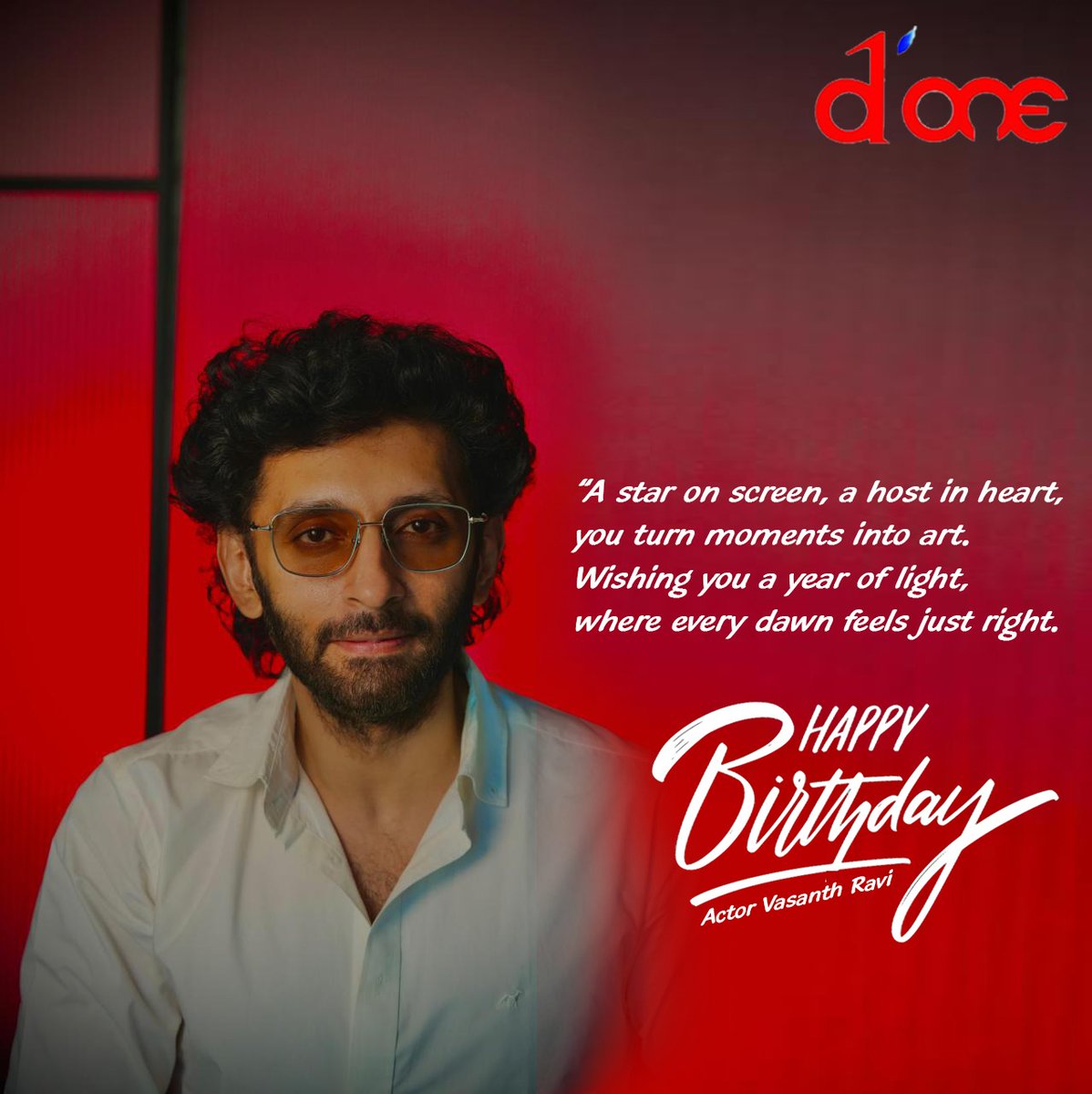 Done Channel (@donechannel1) on Twitter photo "Wishing a very #HappyBirthday to the talented and versatile <a href="/iamvasanthravi/">Vasanth Ravi</a>! Keep shining on and off screen—excited for what’s next in your journey!"
#hbdvasanthravi <a href="/SureshChandraa/">Suresh Chandra</a> <a href="/AbdulNassarOffl/">Abdul Nassar</a> "Wishing a very #HappyBirthday to the talented and versatile <a href="/iamvasanthravi/">Vasanth Ravi</a>! Keep shining on and off screen—excited for what’s next in your journey!"
#hbdvasanthravi <a href="/SureshChandraa/">Suresh Chandra</a> <a href="/AbdulNassarOffl/">Abdul Nassar</a>