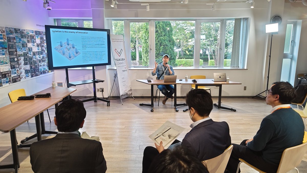 本日のTSUKUBA CONNÉCT #75 「Revamp 2025: Reinventing the Tsukuba Startup Ecosystem」つくばスタートアップパークにて始まりました！

🖥 オンライン参加はこちらからどうぞ！
venturecafetokyo.org/sessions/tc75-…
