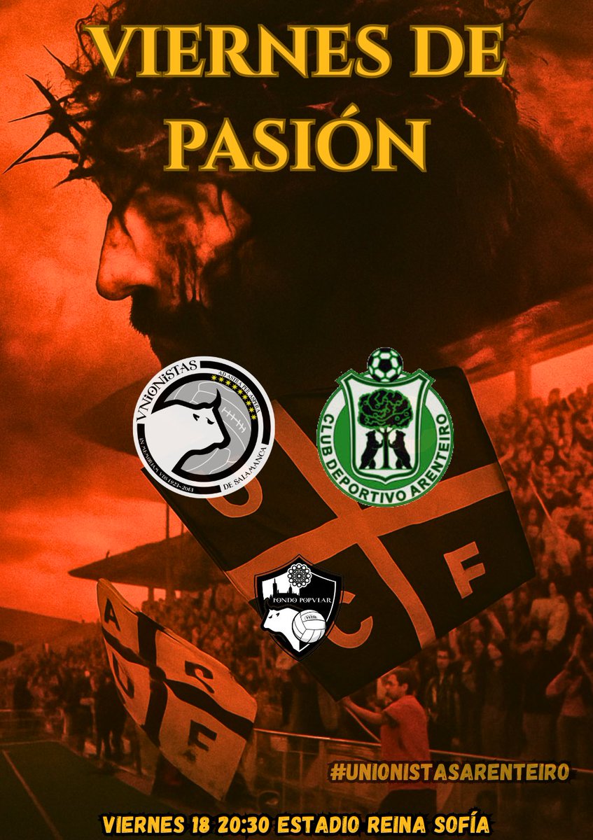 Fondo_Popular's tweet image. ✝️ ¡VIERNES DE PASIÓN!✝️

@UnionistasCF 🆚 @CD_Arenteiro 

🕔 20:30h
🏟️ Reina Sofía
📺 feftv.com
📻 @a_indebida12

#Creemos ⚪️⚫️
#UnionistasArenteiro