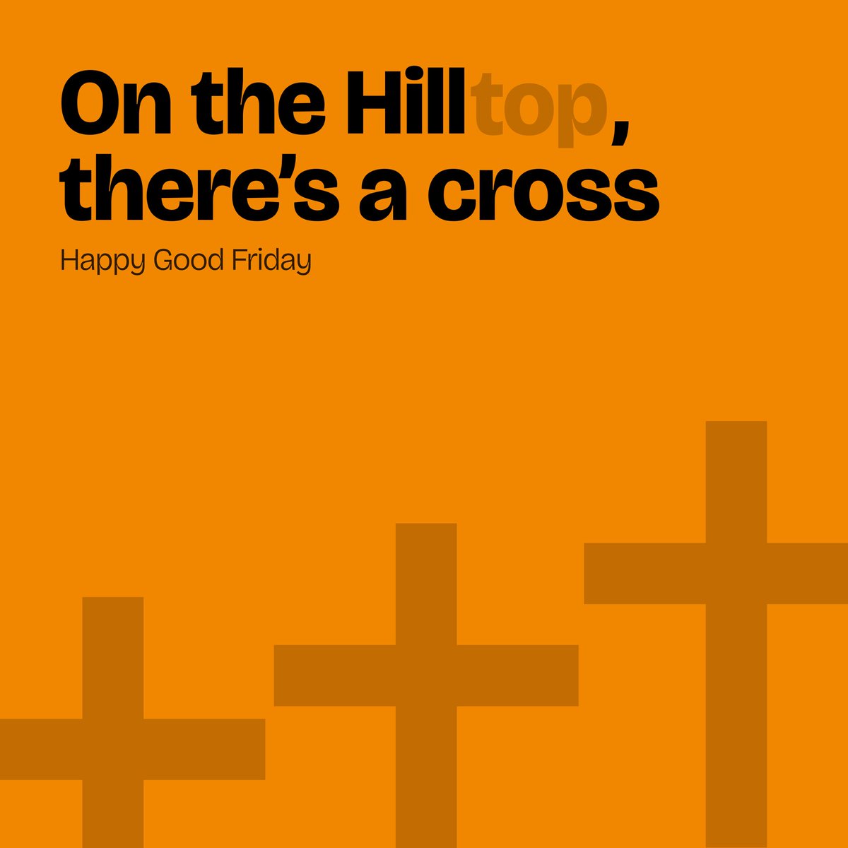 _hilltopstudios's tweet photo. On the Hill there’s a cross, on the cross, there is blood for us✝️

Happy Good Friday Top Tribe🏔️ https://t.co/0abpmeLImF