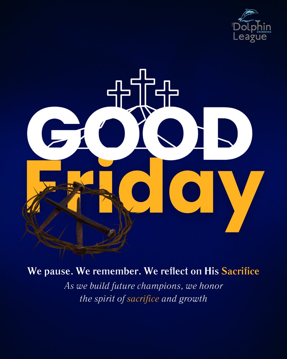 Today, we reflect.
On Good Friday, may we find strength in sacrifice, healing in stillness, and hope in every stride ahead.

#GoodFriday2025 #dswimleague