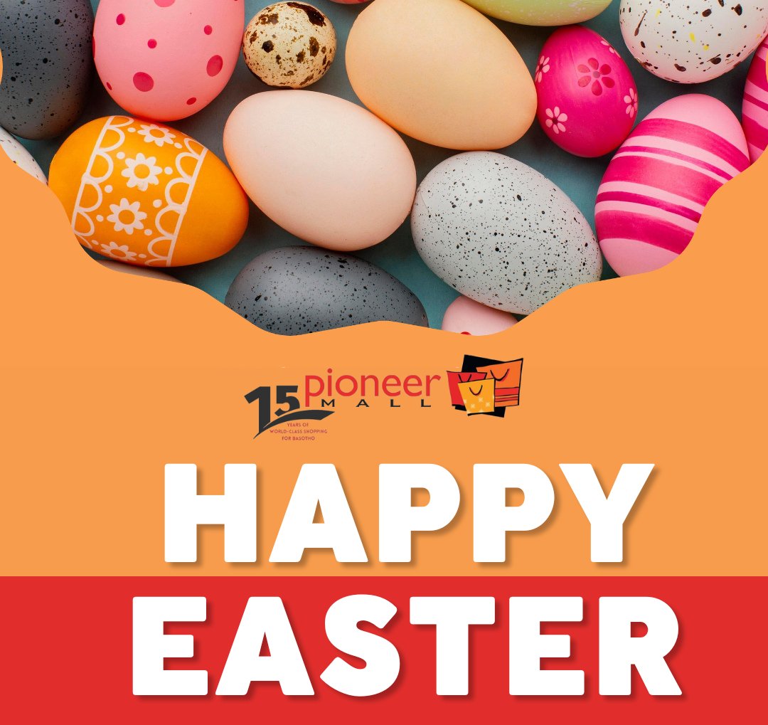 From all of us at #PioneerMall, we wish you a Happy Easter weekend! Remember, we’re here for all your long weekend essentials—kinds' treats kids, braai must-haves, to last-minute groceries, we've got you covered. Hop in and make it one to remember!
#HappyEaster #ShopAtPioneer