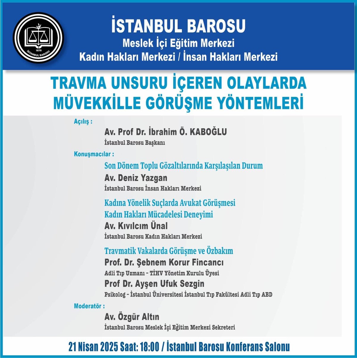 Travma Unsuru İçeren Olaylarda Müvekkille Görüşme Yöntemleri