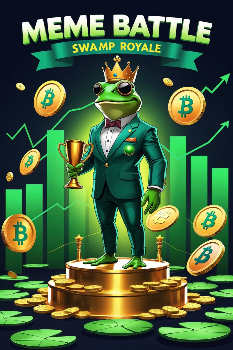 RibbFrog's tweet photo. 🐸👑 OFFICIAL RIBBFROG MEME BATTLE ROYALE 👑🐸
Pond dwellers and loyal subjects of the Swamp Kingdom! The Swamp King has decreed the beginning of our first legendary MEME BATTLE ROYALE!
🏆 THE ROYAL CHALLENGE 🏆
Create the most ribbit-worthy RIBBFROG memes and prove your loyalty to the kingdom! The Swamp King seeks memes that will make the charts as green as his royal skin!
CATEGORIES:

Best Chart Reaction - Show RIBBFROG reacting to price movements
Royal Decree - Spread the wisdom of the Swamp King
Stonk Prophecies - Predict the glorious future of our kingdom

PRIZES:

🥇 Grand Champion: Special "Royal Meme Master" role + RIBB token prize
🥈 Category Winners: "Lily Pad Knight" role + feature on official channels
🎖️ Honorable Ribbits: Special mention in the Daily Ribbit Report

HOW TO ENTER:

Create your most hilarious/bullish RIBBFROG meme
Post it on Twitter with hashtag #RIBBFROG
Share in our Telegram group
Winners announced this Friday!

The Swamp King is watching... make him proud! Remember: One RIBB to rule them all!
Ribbit to Riches! 💰🐸👑