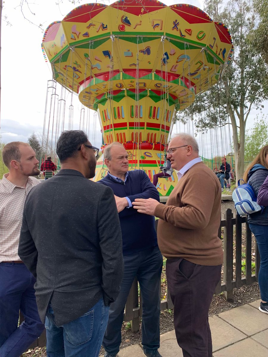 IanRoomeMP's tweet photo. Brilliant day out on the campaign trail with @EdwardJDavey yesterday - kicked off with a visit to the BIG Sheep, then off for some door-knocking alongside our fantastic Lib Dem Devon County Council candidates.

Huge thanks to everyone at The BIG Sheep for the warm welcome – we had a great time!