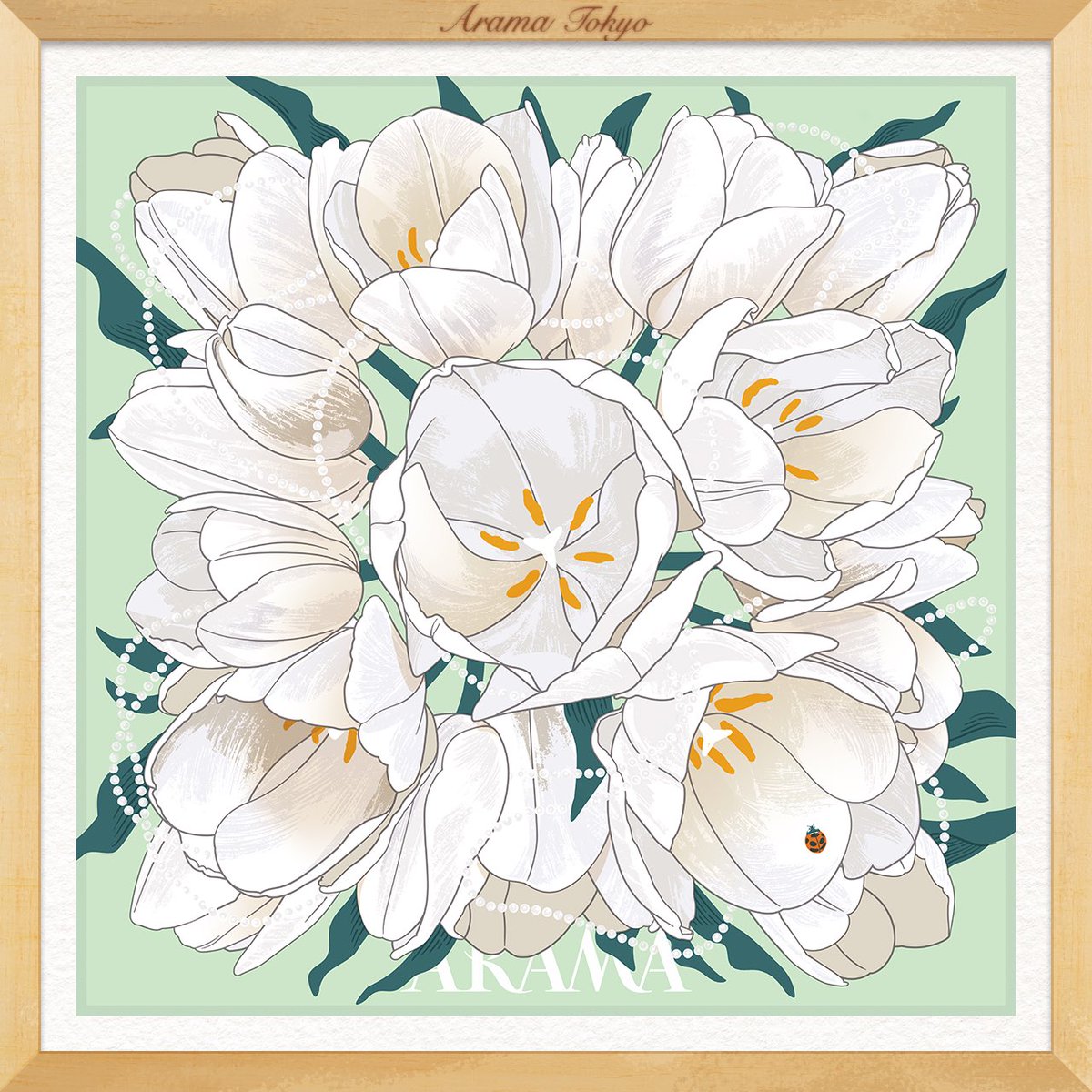 NEW!! / 53cmサイズ【最後】のオリジナルスカーフ「？？？のスカーフ