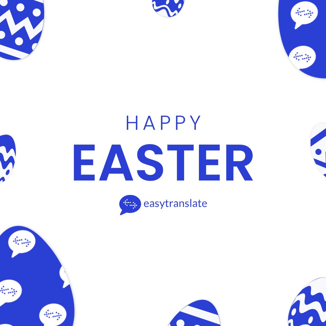 Happy Easter from all of us at EasyTranslate 🐰🐣

For global enterprises, consistent and localised content is more than a nice-to-have, it’s a strategic advantage.

If you're re-evaluating your content operations post-holiday, we’d love to show you how our HumanAI model can