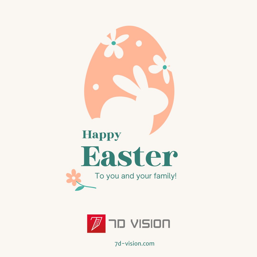 7dvisiontech's tweet photo. Wishing everyone a restful and joyful Easter Sunday. May this special day bring peace, love, and happiness to you and your family. https://t.co/I8qiSNGVBm