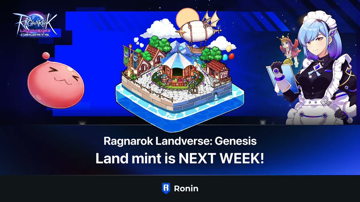 Kookoo Crypto TV (@kookoocryptotv) on Twitter photo We’re giving away 2 GTD WL spots for <a href="/ROL_Genesis/">Ragnarok Landverse: Genesis</a> Land mint on April 24th.
How to enter:
🔸Follow <a href="/kookoocryptotv/">Kookoo Crypto TV</a> & <a href="/ROL_Genesis/">Ragnarok Landverse: Genesis</a>
🔸Like, RT, and Bookmark this post
🔸Drop your Ronin wallet in the comment section
Winners picked in 24h. We’re giving away 2 GTD WL spots for <a href="/ROL_Genesis/">Ragnarok Landverse: Genesis</a> Land mint on April 24th.
How to enter:
🔸Follow <a href="/kookoocryptotv/">Kookoo Crypto TV</a> & <a href="/ROL_Genesis/">Ragnarok Landverse: Genesis</a>
🔸Like, RT, and Bookmark this post
🔸Drop your Ronin wallet in the comment section
Winners picked in 24h.