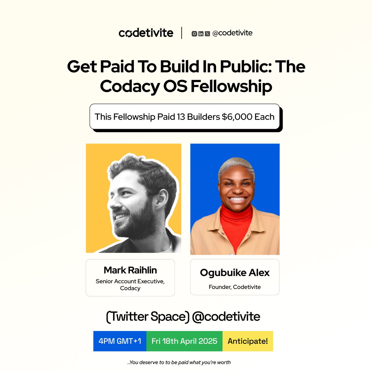 codetivite tweet media