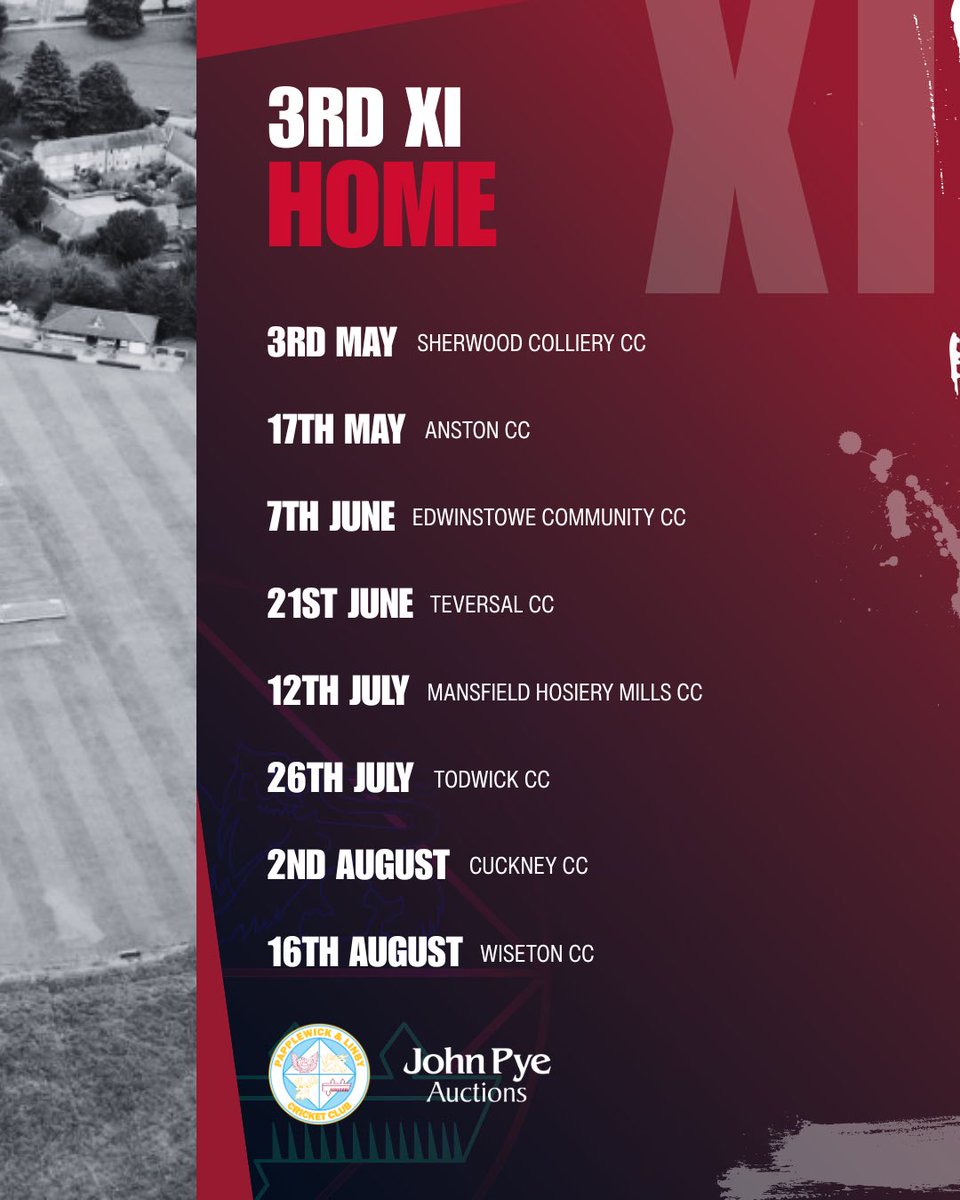 PapplewickCC's tweet photo. 3rd/Sunday Development team 2025 League Fixtures 🏏

#pappcc #Cricketisback https://t.co/XPlgbj5Ppf