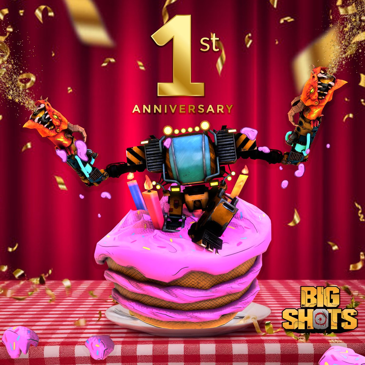 🎉✨ It's been an incredible year since we launched Big Shots! 🚀 A huge THANK YOU to our amazing players for your support and feedback! 🎮❤️ Here’s to many more years of Big Shots! 🎊🥳 #BigShots #Anniversary #VRGaming