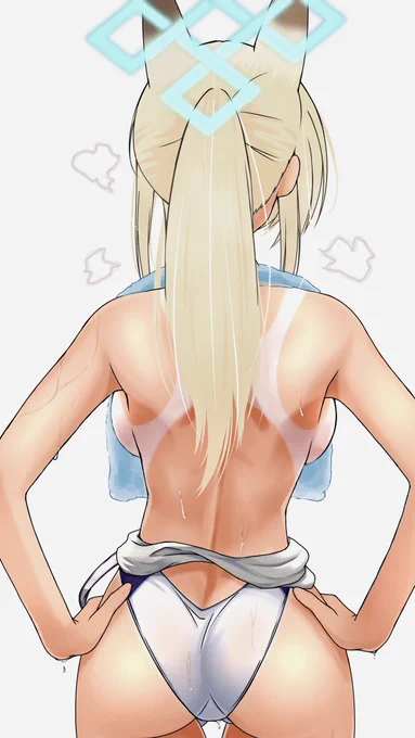 たまには別ジャンルを水着のカンナ#ブルアカ #BlueArchive 