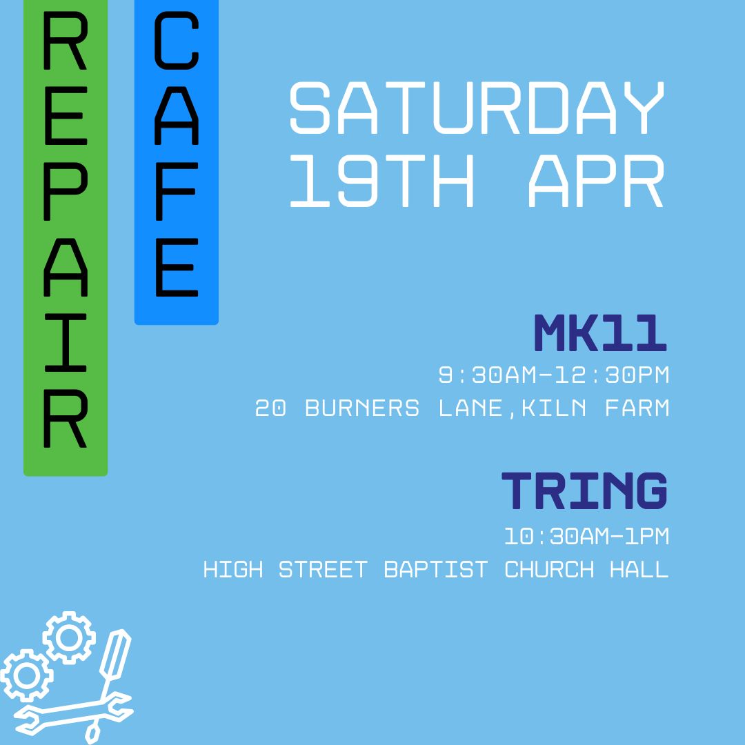 BucksRecycles's tweet photo. There are 5 repair cafes happening in and around Bucks this weekend – Winslow, Prestwood, a NEW Cafe to Bucks in Bourne End, MK 11 in Kiln Farm and one just across the border in Tring. Click here to find your nearest #RepairCafe : https://t.co/aEmklh3Ztr
#RepairCafeInBucks #FixIt https://t.co/I08dTw88zr