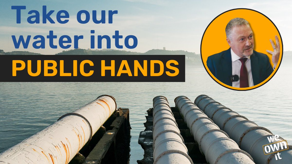Ministers don't want the Water Commission to look at public ownership.

New research shows that under any price tag, taking over the firms saves at least £3 billion a year.

Support public ownership? Submit your view to the Commission before it closes. 👇
weownit.org.uk/act-now/water-…