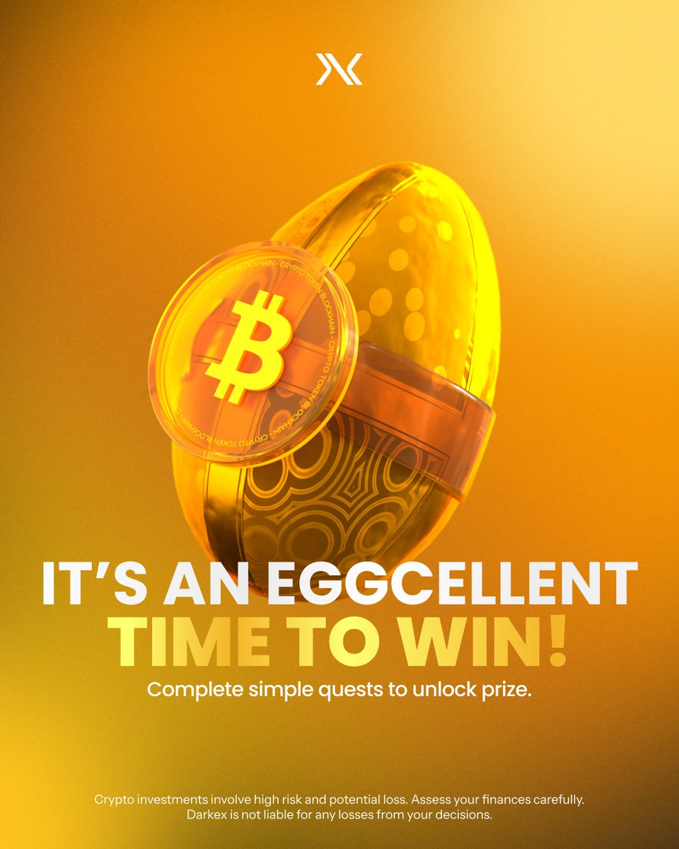 DarkexGlobal's tweet photo. 🐣Darkex Easter Hunt is LIVE!

💰100 USDT prize pool
🏆 5 lucky winners will be selected!

Campaign Dates: April 18–25

To participate, just follow these steps:
✅Complete your KYC on Darkex
✅Share your #Darkex UID in the comments and tag 3 friends
✅Like & RT this post

Grind mode: Easter Edition. You in? 

#Easter2025 #Easter #Giveaway