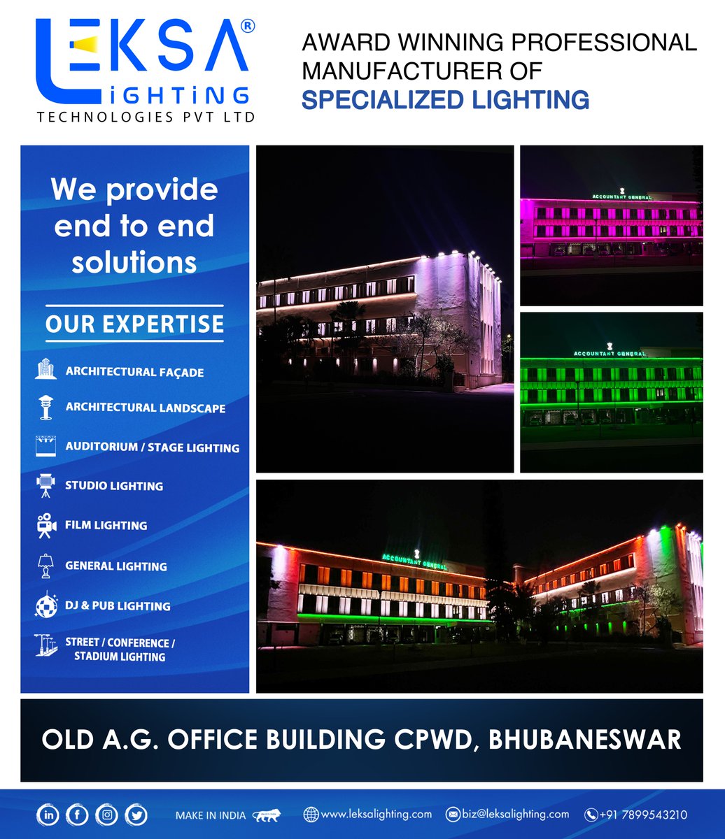 leksalighting's tweet photo. OLD A.G. OFFICE BUILDING CPWD, BHUBANESWAR
The Facade was adorned with beautiful illumination, skillfully executed by us✨
.
.
.
.
#leksa #lighting #leksalighting #facadelighting #Bhubaneswar #architecturallighting https://t.co/QXVDSDpsYJ