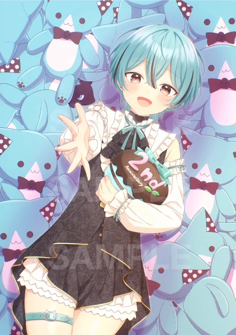 民都カルム様の2周年イラスト制作させていただきましたおめでとうございます! 